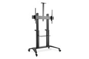 Seinäkiinnitys, AV-kiinnikkeet & AV-kalusteet - DIGITUS DA-90452 cart - for flat panel / AV System / camera - collaboration trolley / TV presentation cart - matte black - Max 140 kg - recommended for 120 " - DA-90452