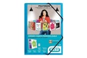 Muut kansiot, esijärjestäjät ja kirjoitusalustat - Oxford ELBA Polyvision - 3-flap folder - for A4 - transparent cobalt blue - 100201152