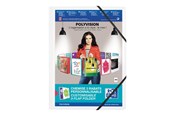 Muut kansiot, esijärjestäjät ja kirjoitusalustat - ELBA Polyvision - 3-flap folder - for A4 - opaque white - 100209071