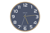 Sisustus - Unilux Baltic Clock blue/wood - 400165110