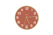 Sisustus - Unilux Baltic Clock brick/wood - 400165111
