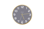 Sisustus - Unilux Baltic Clock grey/wood - 400165097