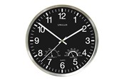 Sisustus - Unilux Wetty clock black/silver - 400140807