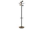 Sisustus - Unilux Bora Bamboo coat stand black/bamboo - 400140808