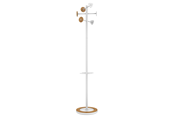 Sisustus - Unilux Bora Bamboo coat stand white/bamboo - 400153729