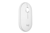 Hiiret - Logitech Pebble Mouse 2 M350s Wireless - Tonal White - Hiiri - Optinen - 3 painiketta - Valkoinen - 910-007013