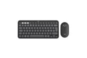 Näppäimistöt - Logitech Pebble 2 Combo Wireless Keyboard/Mouse - Tonal Graphite - Näppäimistö ja Hiirisetti - Pohjoismainen - Musta - 920-012257