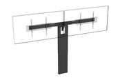Seinäkiinnitys, AV-kiinnikkeet & AV-kalusteet - Vision VFM-F50/D stand - motorised - for 2 flat panels - black - Max 95 kg - recommended for 86" - VFM-F50/D