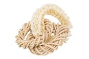 Kanit & Jyrsijät - Trixie Loofah ring with rattan and corn leaf ring ø 13 cm - TX61828
