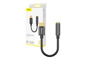 USB kaapelit - Baseus L54 Audio Adapter USB-C + mini jack 3.5mm (Black) - CATL54-01