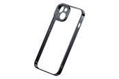 Puhelin - Kannet ja kotelot - Baseus Glitter Transparent Case and Tempered Glass set for iPhone 14 Plus (black) - ARMC021001