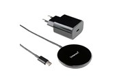 Puhelin - Adapterit & Laturit - Intenso Magnetic Wireless Charger MB1 black - 7410710