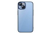 Puhelin - Kannet ja kotelot - Baseus Glitter Transparent Case and Tempered Glass set for iPhone 14 Plus (blue) - ARMC021403