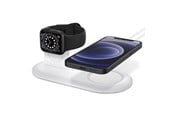 Puhelin - Adapterit & Laturit - Spigen MagSafe Charger & Apple Watch stand 2in1 MagSafe Duo - white - AMP02797