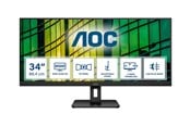 Näyttö - 34" AOC U34E2M - 3440x1440 (UWQHD) - 100Hz - VA - U34E2M