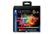 Kirjoitus- ja piirustustarvikkeet - Staedtler Pigment brush 371 "Basic Set" 12 pcs. Cardboard box - 371 C12-1