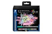 Kirjoitus- ja piirustustarvikkeet - Staedtler Pigment brush 371 "Pastel Set" 12 pcs. Cardboard box - 371 C12-2