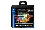 Kirjoitus- ja piirustustarvikkeet - Staedtler Pigment brush 371 "Nature Set" 12 pcs. Cardboard box - 371 C12-3