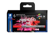 Kirjoitus- ja piirustustarvikkeet - Staedtler Pigment brush 371 "Reds & Pinks" 6 pcs. Cardboard box - 371 C6-1