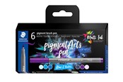 Kirjoitus- ja piirustustarvikkeet - Staedtler Pigment brush 371 "Blues & Violets" 6 pcs. Cardboard box - 371 C6-2
