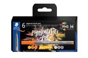 Kirjoitus- ja piirustustarvikkeet - Staedtler Pigment brush 371 "Greys & Caramels" 6 pcs. Cardboard box - 371 C6-4