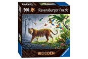 Palapelit - Ravensburger Wooden Jungle Tiger 500p - 10217514