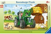 Palapelit - Ravensburger Tractor On The Farm 15p - 10106044