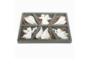Luovat leikit - Small Foot - Wooden Christmas Hangers Angel 18pcs - 10542