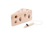 Vauva- ja taaperolelut - Small Foot - Cheese and Mouse Wooden Threading Gam - 11053