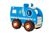 Leluautot - Small Foot - Wooden Police Car Blue - 11077
