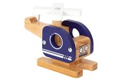 Leluautot - Small Foot - Wooden Helicopter Blue - 12287