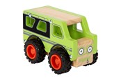 Leluautot - Small Foot - Wooden Off-Road Jeep Green - 12288