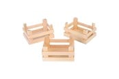Roolileikit - Small Foot - Wooden Crates Small 10x8x5.5cm set of 3 - 1808
