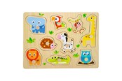 Palapelit - Small Foot - Wooden Stud Puzzle Zoo 9pcs. Puu - 4763