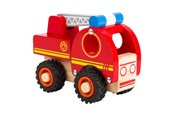 Leluautot - Small Foot - Wooden Fire Truck with Ladder - 11075