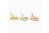 Vesileikit - Small Foot - Bath Toy Wooden Sailboats Set of 3 - 11653