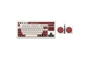 Näppäimistöt - 8BitDo Retro Mechanical Keyboard - Fami Edition - Englanti (UK) - Ruskea - RET00377