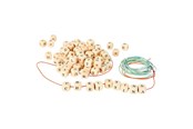 Luovat leikit - Small Foot - Wooden Letter Bead Necklace Making 3 - 7553