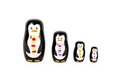 Luovat leikit - Small Foot - Wooden Matryoshka Dolls Penguin Family - 10619