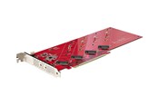 Kovalevyt - lisätarvikkeet - StarTech.com Quad M.2 PCIe Adapter Card x16 Quad NVMe or AHCI M.2 SSD to PCI Express 4.0 Up to 7.8GBps - QUAD-M2-PCIE-CARD-B