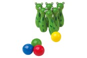 Ulkoleikit - Small Foot - Wooden Frog Bowling Throwing Game 10 - 8166