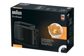 Leivänpaahdin - Braun Leivänpaahdin PurEase HT3110BK - toaster - black - HT3110BK