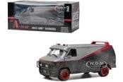 Pienoismallit: autot - Greenlight 1:24 Scale 1983 TV Series GMC Vandura Van Weathered Version with Bullet Holes the a-Team Diecast Model - 0810027492371