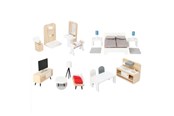 Nuket & tarvikkeet - Small Foot - Wooden Dollhouse Furniture Complete S - 11414