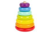 Vauva- ja taaperolelut - Small Foot - Wooden Stacking Tower Rainbow 7dlg. - 11775