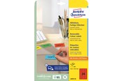 Paperit, valokuvapaperit ja tarrat - Avery Coloured removable labels red - L6034-20