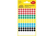 Paperit, valokuvapaperit ja tarrat - Avery Colour coding dots permanent assorted red green yellow blue black white - 3090