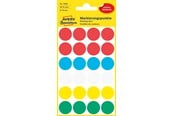 Paperit, valokuvapaperit ja tarrat - Avery Colour coding dots permanent assorted red green yellow blue white - 3089