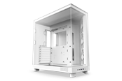 Kotelot - NZXT H6 Flow Compact Dual Chamber - Matte White - Kotelot - Miditower - Valkoinen - CC-H61FW-01
