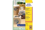 Paperit, valokuvapaperit ja tarrat - Avery Brown kraft rectangular Product Labels (recycle) - L7108-25
